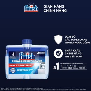 Dung Dịch Tẩy Rửa Máy Rửa Chén Bát Finish Dishwasher Deep Cleaner 250ML